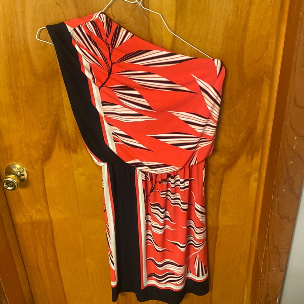 New York & Co One Shoulder Dress Size S